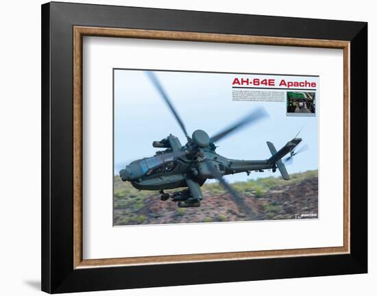 AH-64E Apache Helicopter-null-Framed Premium Giclee Print