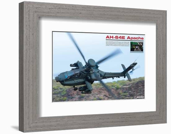 AH-64E Apache Helicopter-null-Framed Premium Giclee Print