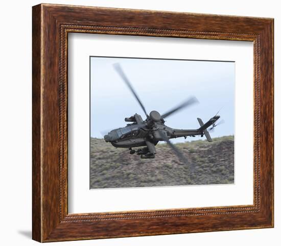 AH-64E Apache helicopter-null-Framed Art Print