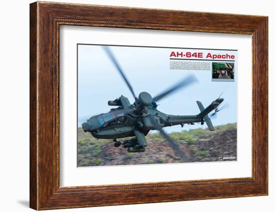 AH-64E Apache Helicopter-null-Framed Art Print