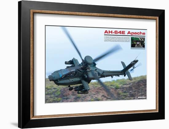 AH-64E Apache Helicopter-null-Framed Art Print