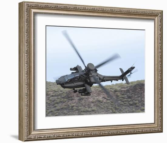 AH-64E Apache helicopter-null-Framed Art Print