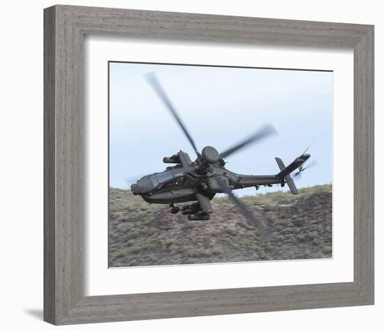 AH-64E Apache helicopter-null-Framed Art Print