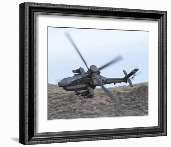 AH-64E Apache helicopter-null-Framed Art Print