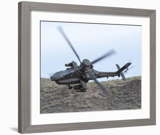 AH-64E Apache helicopter-null-Framed Art Print