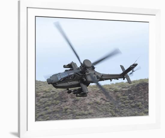 AH-64E Apache helicopter-null-Framed Art Print