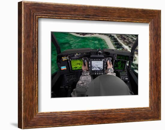 AH-64E flight simulator-null-Framed Premium Giclee Print