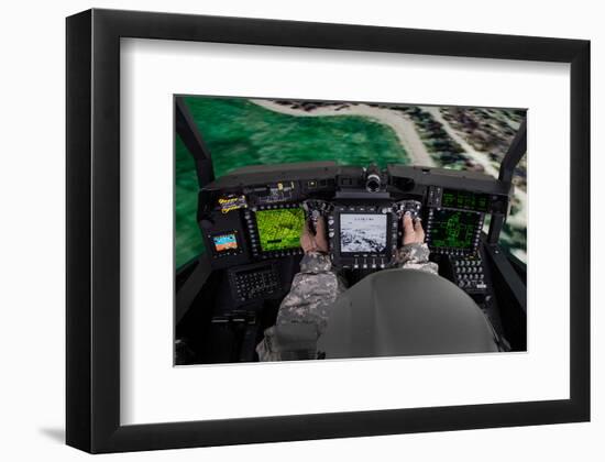 AH-64E flight simulator-null-Framed Premium Giclee Print