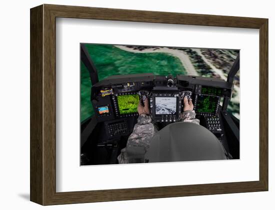 AH-64E flight simulator-null-Framed Premium Giclee Print