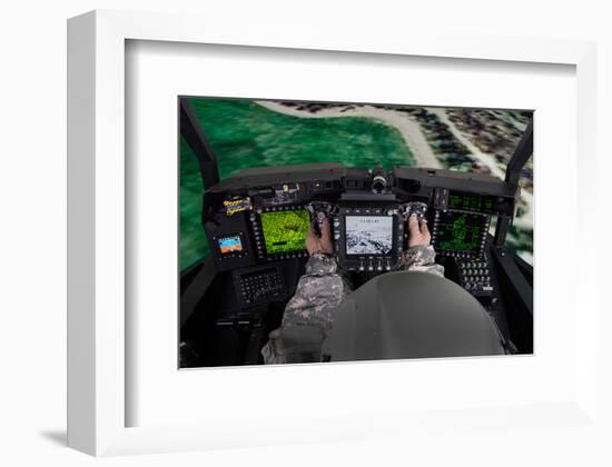 AH-64E flight simulator-null-Framed Premium Giclee Print