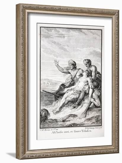 Ah! Leave Me, and Save Telasco!, Illustration from 'The Incas, or the Destruction of the Empire…-Jean Michel the Younger Moreau-Framed Giclee Print