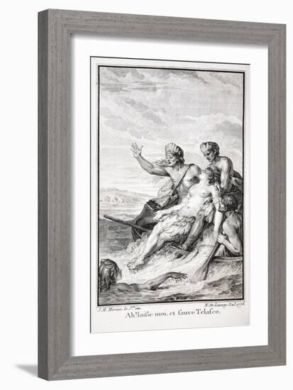 Ah! Leave Me, and Save Telasco!, Illustration from 'The Incas, or the Destruction of the Empire…-Jean Michel the Younger Moreau-Framed Giclee Print