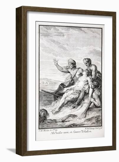 Ah! Leave Me, and Save Telasco!, Illustration from 'The Incas, or the Destruction of the Empire…-Jean Michel the Younger Moreau-Framed Giclee Print