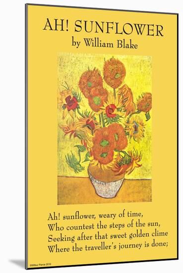 Ah! Sunflower-William Blake-Mounted Art Print