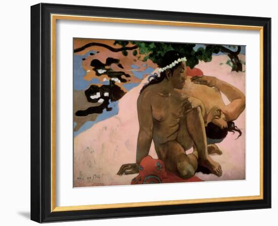 Aha Oe Feii? (Are You Jealous?), 1892-Paul Gauguin-Framed Giclee Print