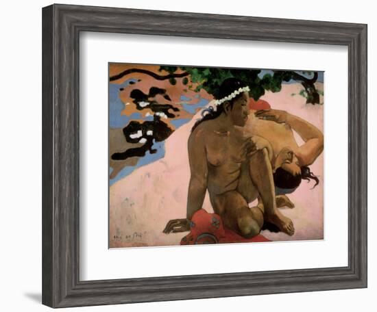 Aha Oe Feii? (Are You Jealous?), 1892-Paul Gauguin-Framed Premium Giclee Print