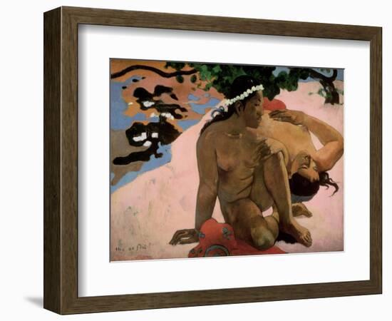 Aha Oe Feii? (Are You Jealous?), 1892-Paul Gauguin-Framed Premium Giclee Print