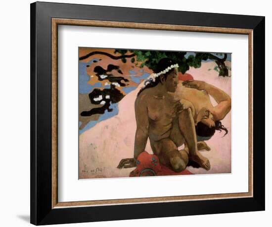 Aha Oe Feii? (Are You Jealous?), 1892-Paul Gauguin-Framed Premium Giclee Print