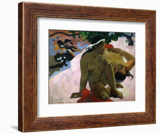 Aha Oe Feii? (Are You Jealous), 1892-Paul Gauguin-Framed Giclee Print