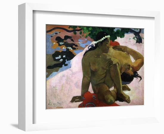 Aha Oe Feii? (Are You Jealous), 1892-Paul Gauguin-Framed Giclee Print