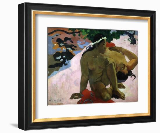 Aha Oe Feii? (Are You Jealous), 1892-Paul Gauguin-Framed Giclee Print