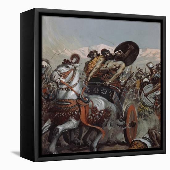 Ahab Pierced by an Arrow-James Jacques Joseph Tissot-Framed Premier Image Canvas