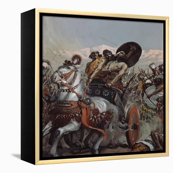 Ahab Pierced by an Arrow-James Jacques Joseph Tissot-Framed Premier Image Canvas