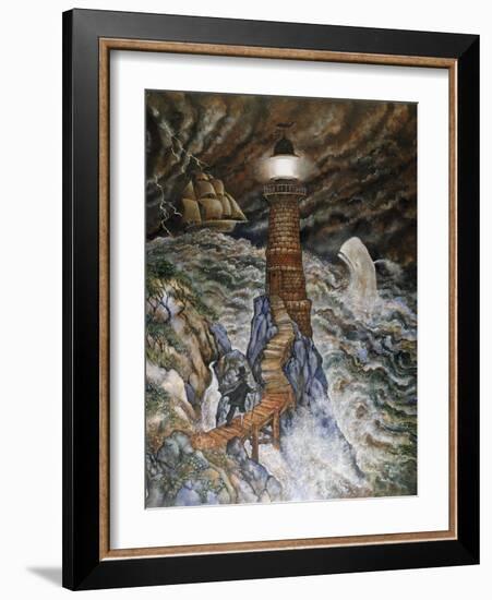 Ahab's Light-Bill Bell-Framed Giclee Print