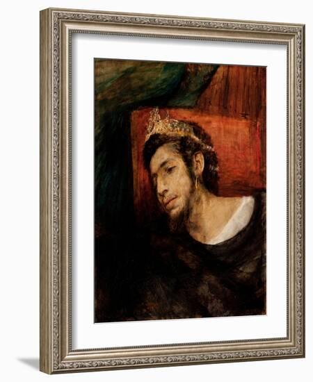 Ahasuerus, 1876 (Oil on Canvas)-Maurycy Gottlieb-Framed Giclee Print