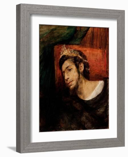 Ahasuerus, 1876 (Oil on Canvas)-Maurycy Gottlieb-Framed Giclee Print