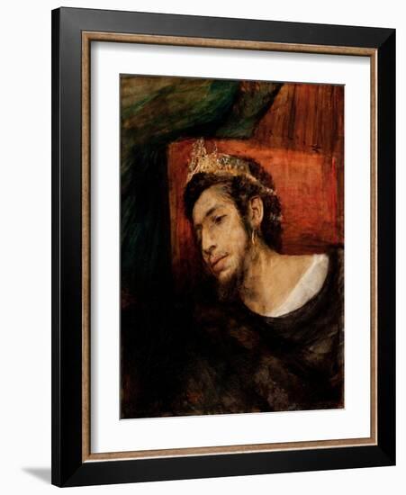 Ahasuerus, 1876 (Oil on Canvas)-Maurycy Gottlieb-Framed Giclee Print