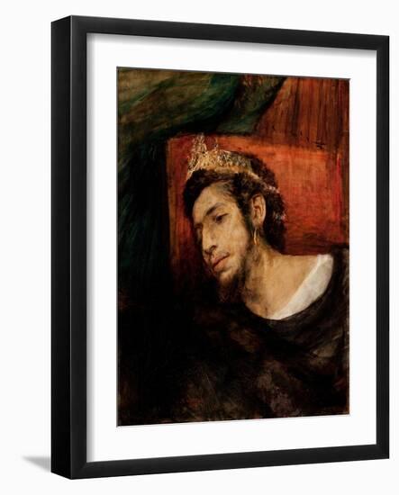 Ahasuerus, 1876 (Oil on Canvas)-Maurycy Gottlieb-Framed Giclee Print