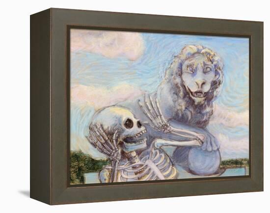 Ahh! Scary!-Marie Marfia-Framed Premier Image Canvas