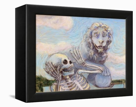 Ahh! Scary!-Marie Marfia-Framed Premier Image Canvas