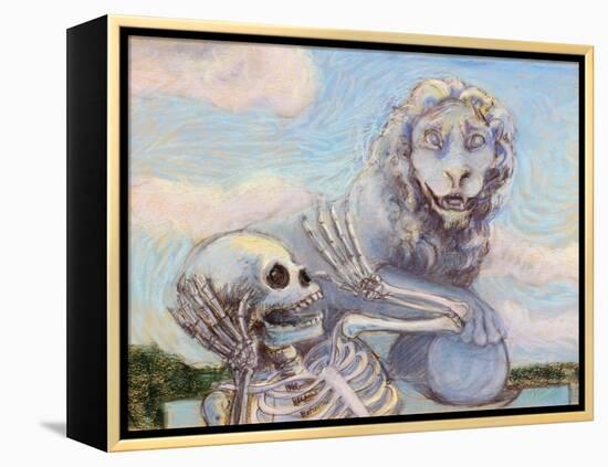 Ahh! Scary!-Marie Marfia-Framed Premier Image Canvas