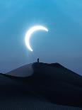 Fascinating view of the solar eclipse-Ahmed Aldaie-Framed Premier Image Canvas