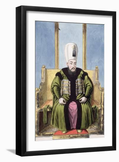 Ahmed I, Ottoman Emperor, (1808)-John Young-Framed Giclee Print