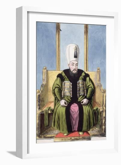 Ahmed I, Ottoman Emperor, (1808)-John Young-Framed Giclee Print