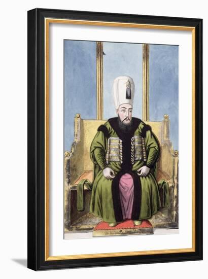 Ahmed I, Ottoman Emperor, (1808)-John Young-Framed Giclee Print