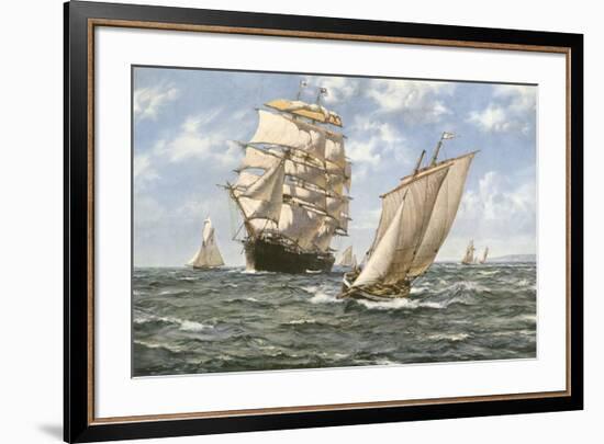 Ahoy!-Montague Dawson-Framed Premium Giclee Print