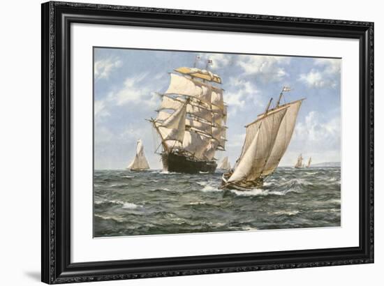 Ahoy!-Montague Dawson-Framed Premium Giclee Print