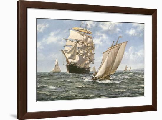 Ahoy!-Montague Dawson-Framed Premium Giclee Print