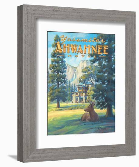 Ahwahnee Hotel-Kerne Erickson-Framed Art Print