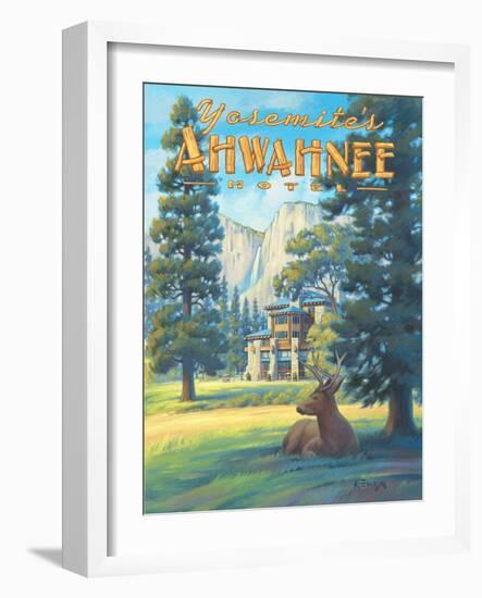 Ahwahnee Hotel-Kerne Erickson-Framed Art Print