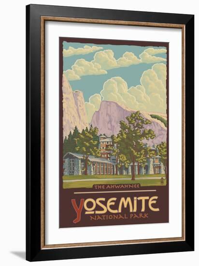 Ahwahnee Lodge, Yosemite National Park, California-Lantern Press-Framed Art Print