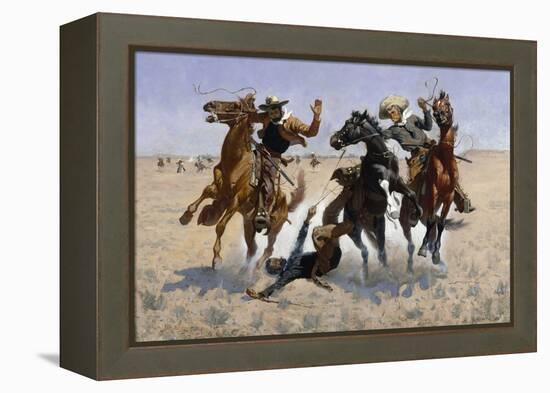 Aiding a Comrade, 1890-Frederic Sackrider Remington-Framed Premier Image Canvas