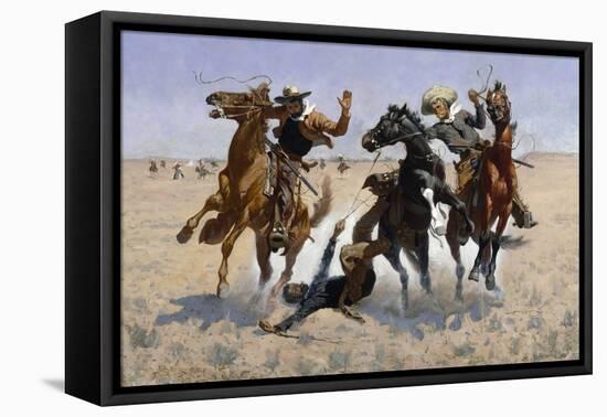 Aiding a Comrade, 1890-Frederic Sackrider Remington-Framed Premier Image Canvas