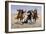 Aiding a Comrade, C.1890 (Oil on Canvas)-Frederic Remington-Framed Giclee Print