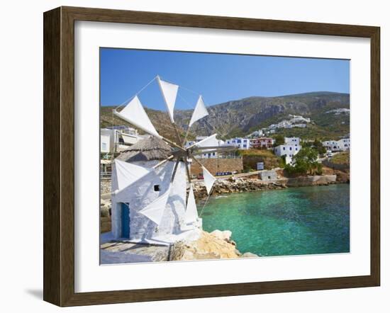 Aigiali Town and Port, Amorgos, Cyclades, Aegean, Greek Islands, Greece, Europe-Tuul-Framed Photographic Print