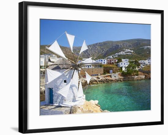 Aigiali Town and Port, Amorgos, Cyclades, Aegean, Greek Islands, Greece, Europe-Tuul-Framed Photographic Print